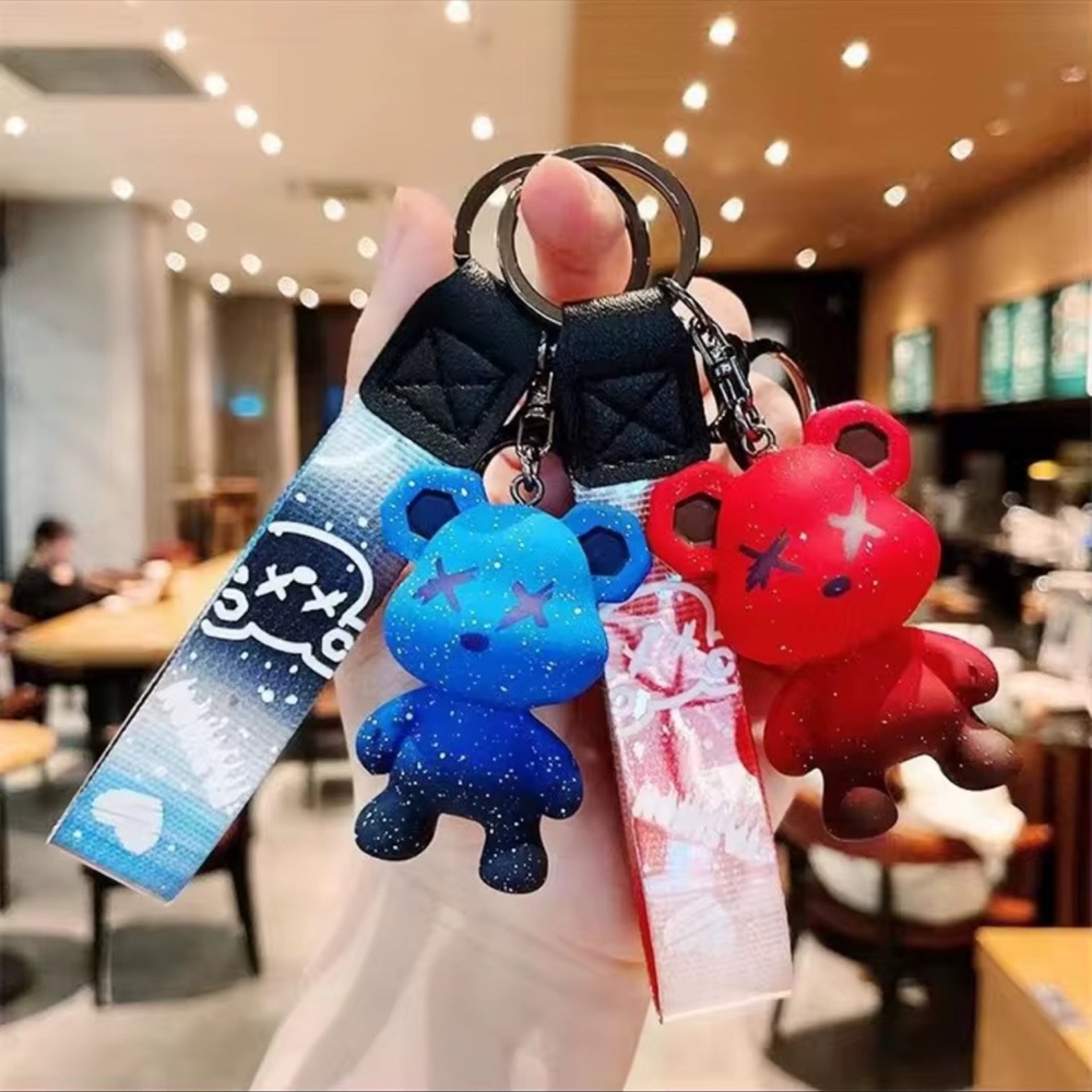Colorful Bear Keychain - Picture 2 of 3